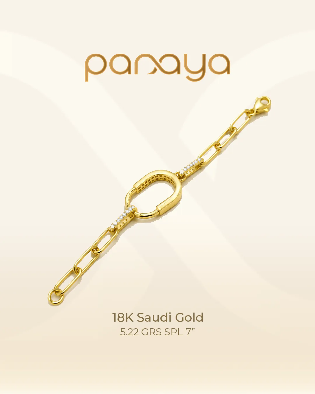 18K Saudi gold bracelet